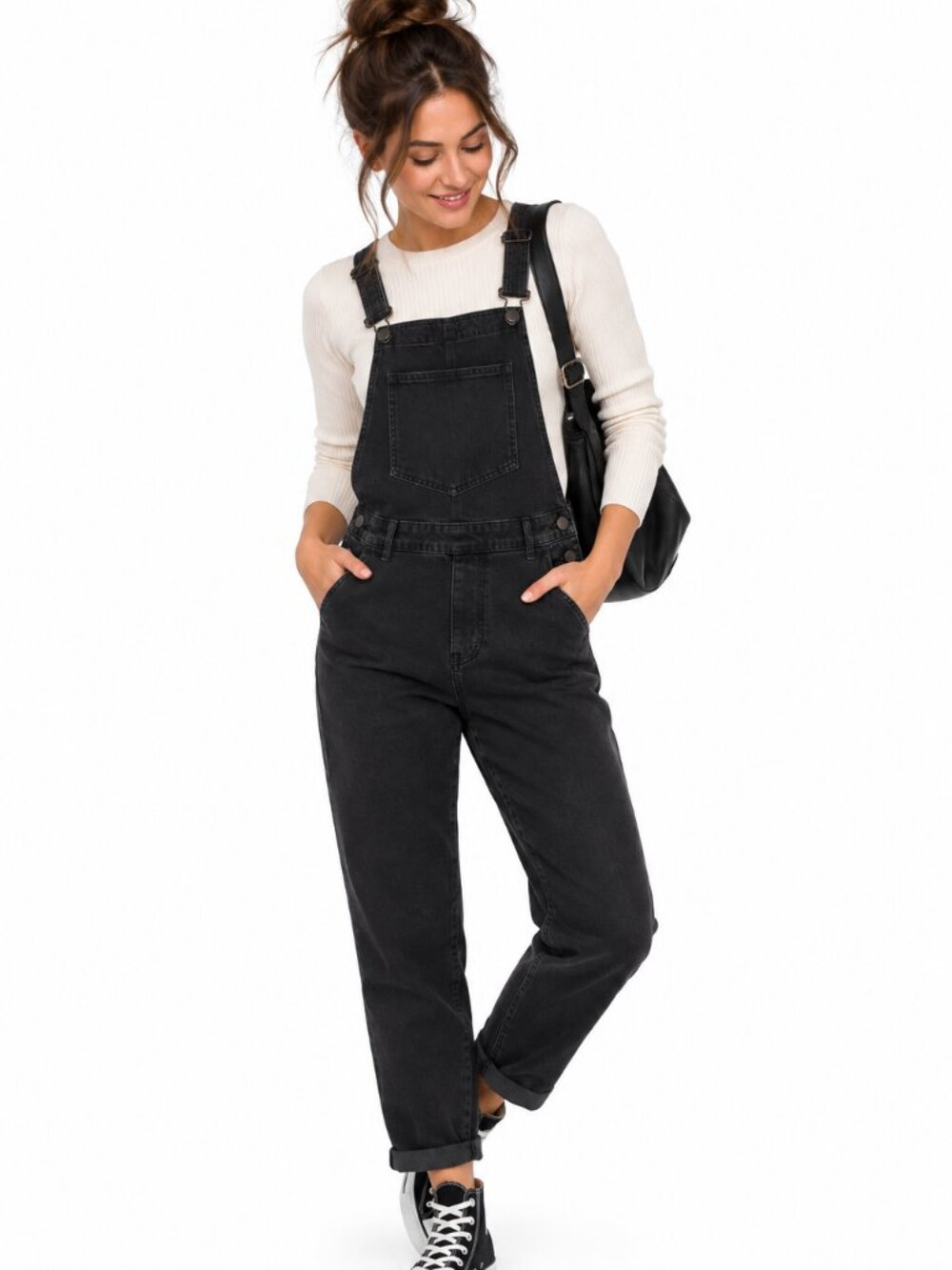 BDG Urban Outfitters Black Denim Overalls XS Straight Leg Dungarees